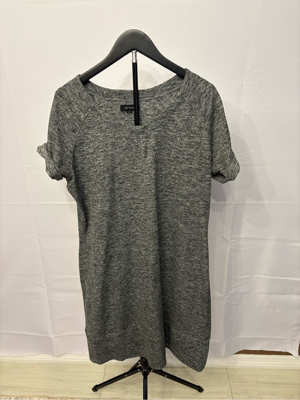The Limited Gray Marled Knit Top